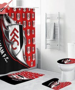 EPL Fulham Shower Curtain Set Rug Toilet