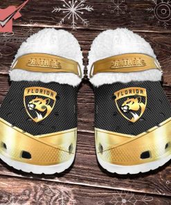 Florida Panthers NHL Fleece Crocs Clogs Shoes