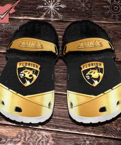 Florida Panthers NHL Fleece Crocs Clogs Shoes