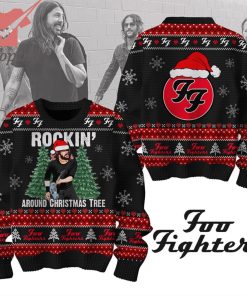 Foo Fighters Rockin’ Around Christmas Tree Ugly Christmas Sweater