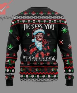 freddy krueger claws he sees you when youre sleeping ugly christmas sweater 3 OCE2u