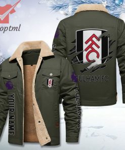 fulham fc fleece leather jacket 4 x8CJE