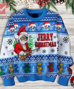 Grateful Dead Jerry Garcia Santa Ugly Christmas Sweater