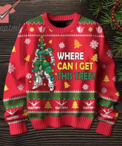 Gundam Light Where Can I Get This Tree Ugly Christmas Sweater