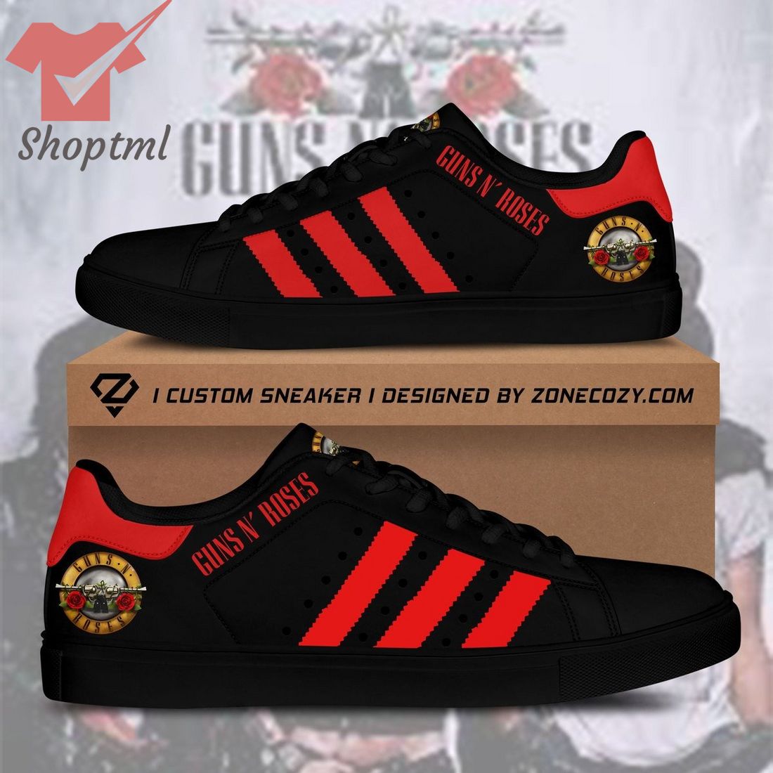 Guns N' Roses rock band red stan smith adidas shoes