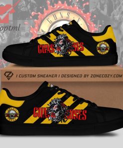 Guns N’ Roses rock band yellow ver 3 stan smith adidas shoes