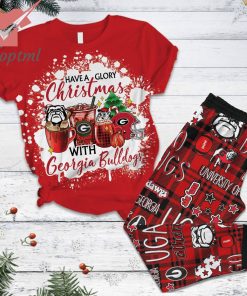 Have A Glory Christmas With Georgia Bulldogs Pajamas Set