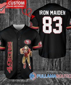 Iron Maiden San Francisco 49ers Custom Name Number Basball Jersey