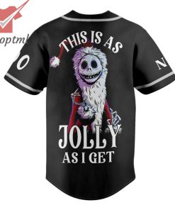 jack skellington this is as jolly as i get custom name number baseball jersey 3 SbK4I