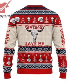 jelly roll somebody save me ugly christmas sweater 3 wweFF