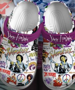 Jimi Hendrix purple haze crocs clog shoes