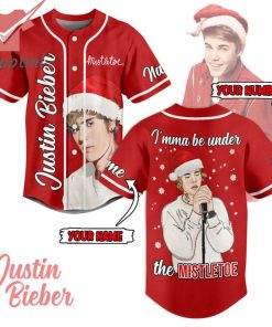 Justin Bieber I'mma Be Under The Mistletoe Custom Name Number Baseball Jersey