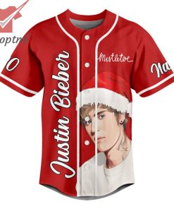 Justin Bieber I’mma Be Under The Mistletoe Custom Name Number Baseball Jersey