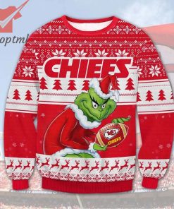 Kansas City Chiefs Grinch Ugly Christmas Sweater