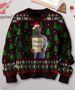Kanye Wes YE24 Merry Yeezus Ugly Christmas Sweater