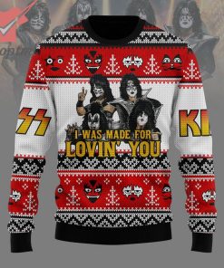 Kiss Band Rock I Was Made Lovin’ You Ugly Christmas Sweater