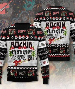 Kiss Band Rockin Around The Christmas Tree Ugly Christmas Sweater
