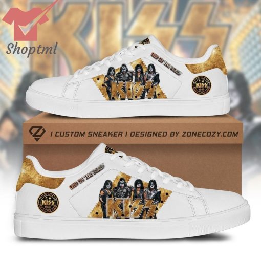 Kiss rock band gold stan smith adidas shoes