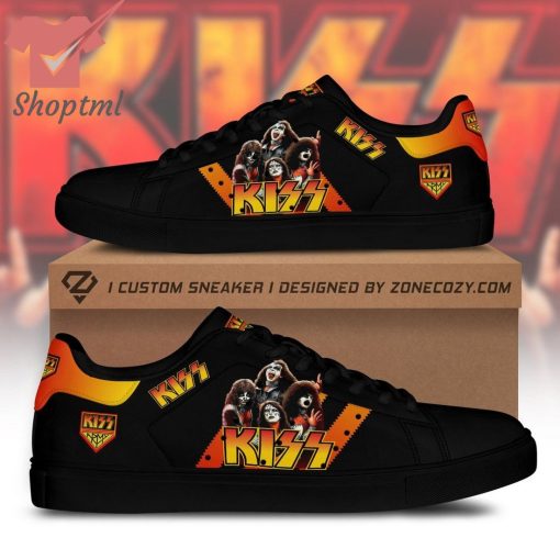 Kiss rock band orange ver 2 stan smith adidas shoes