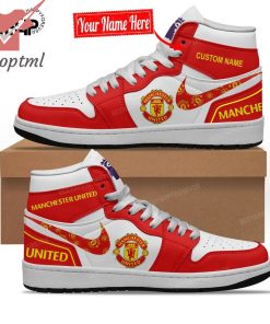 Manchester United Custom Name Nike Air Jordan 1 Shoes
