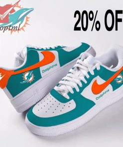 Miami Dolphins Air Force Custom Nike Air Force Sneaker
