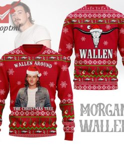 Morgan Wallen Around The Christmas Knitted Sweater