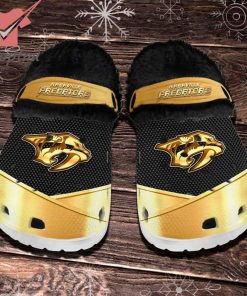 Nashville Predators NHL Fleece Crocs Clogs Shoes
