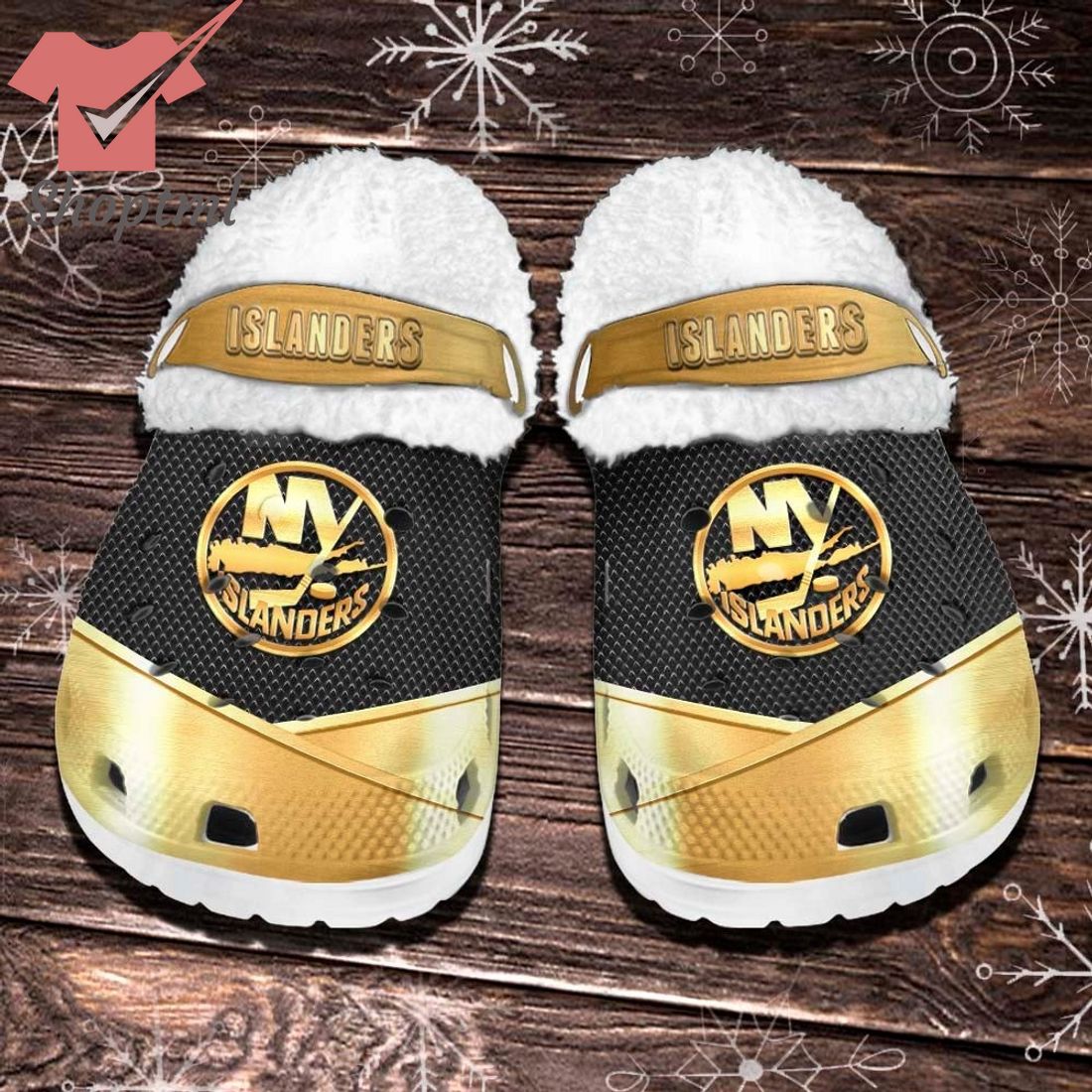 New York Islanders NHL Fleece Crocs Clogs Shoes