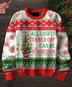 Noah Kahan All Light Turned Off Can Be Can Be Turned On Ugly Christmas Sweater