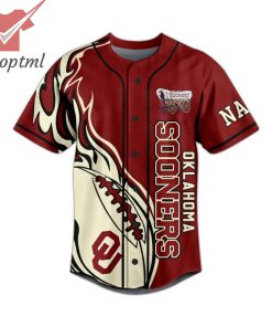 oklahoma sooners boomer sonner custom name baseball jersey 2 3354c