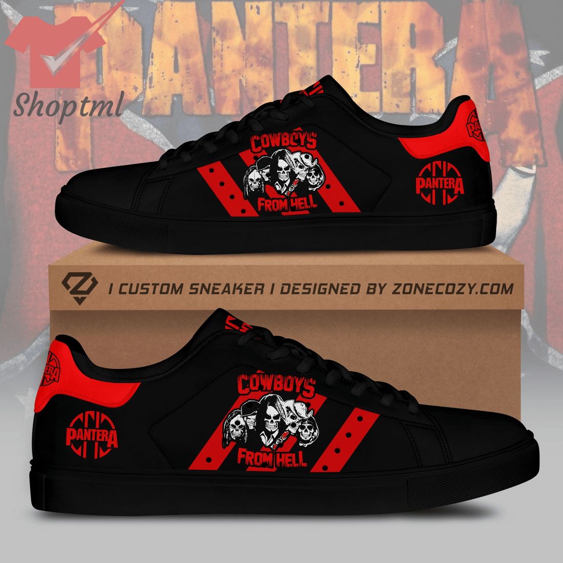 Pantera cowboys from hell stan smith adidas shoes