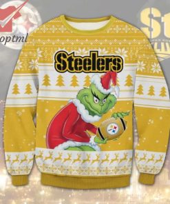 Pittsburgh Steelers Grinch Ugly Christmas Sweater