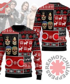 Red Hot Chili Peppers Skulls Head Helmets Ugly Christmas Sweater