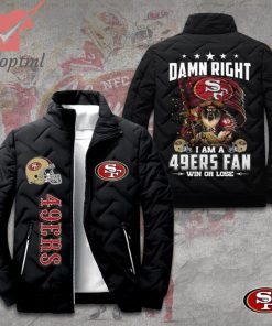 San Francisco 49ers Damn Right 49ers Fan Win Or Lose 2D Paddle Jacket