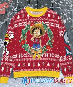Seattle Mariners x Luffy One Piece Ugly christmas sweater