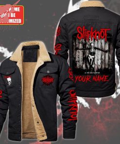 Slipknot Band The Gray Chapter Custom Name Fleece Leather Jacket
