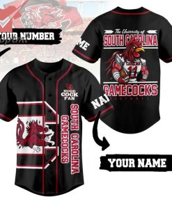 South Carolina Gamecocks Huge Cock Fan Personalized Name Number Baseball Jersey