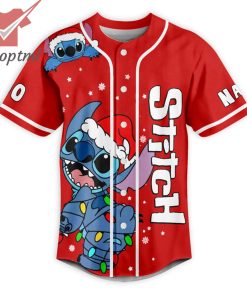 Stitch Dear Santa I Can Explain Personalized Name Number Baseball Jersey