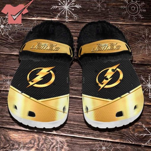 Tampa Bay Lightning NHL Fleece Crocs Clogs Shoes
