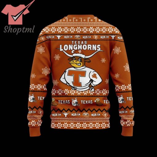 Texas Longhorn Let It Snow Let’s Go Ugly Christmas Sweater