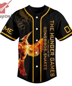 the hunger game its not over until the mockingjay sings custom name number baseball jersey 3 mTDba