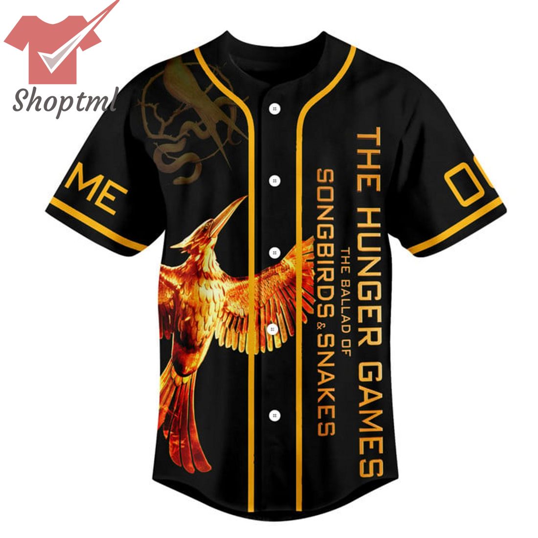 The Hunger Game It's Not Over Until The Mockingjay Sings Custom Name Number Baseball Jersey