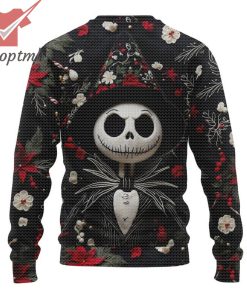 the nightmare before christmas jack skellington witch hat santa ugly christmas sweater 3 2Xx58