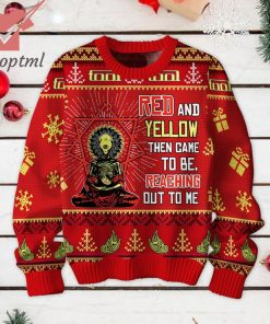Tool Red And Yellow Then Came To Be Reaching Out To Me Ugly Christmas Sweater