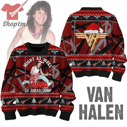 Van Halen Might As Well Jump Go Ahead Ugly Christmas Sweater