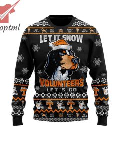 Volunteer Tennessee Smokey Let It Snow Let’s Go Ugly Christmas Sweater