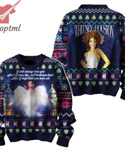Whitney Houston Lyrics Ugly Christmas Sweater