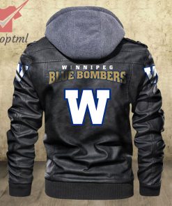 Winnipeg Blue Bombers CFL Leather Jacket