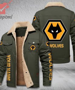 Wolverhampton Wanderers Winter Cargo Jacket Fur Collar Fleece