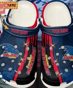 Adelaide Football Club Custom Name Crocs Clog Shoes